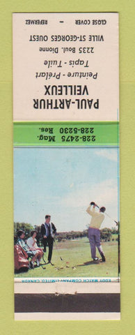 Matchbook Cover - Paul Arthur Veilleux Ville St Georges Ouest QC
