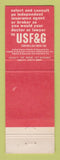 Matchbook Cover - USF&G Insurance Louis Ricciuti Waterbury CT