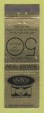 Matchbook Cover - United Farm Agency Real Estate Kansas City MO