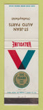 Matchbook Cover - Valvoline oil gas 1966 St Jean Valleyfield QC WEAR
