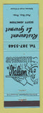 Matchbook Cover - Restaurant Le Gourmet QC Scott Jonction WEAR