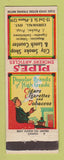 Matchbook Cover - City Smoke Shop Lunch Counter Cornwall ON