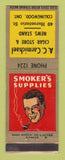 Matchbook Cover - AC Carmichael Cigar Store News Stand Collingwood ON