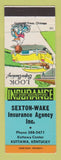 Matchbook Cover - Sexton Wake Insurance Kuttawa KY