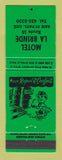 Matchbook Cover - Motel La Brinde Baie St Paul QC GREEN