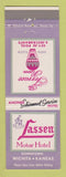 Matchbook Cover - Lassen Motor Hotel Wichita KS
