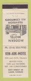 Matchbook Cover - Ken Ark Motel Lakin KS