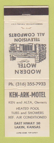 Matchbook Cover - Ken Ark Motel Lakin KS