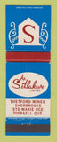 Matchbook Cover A Setlakure Thetford Mines Sherbrooke Ste Marie Disraeli QC WEAR