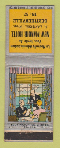 Matchbook Cover - New Manoir Hotel Berthierville QC