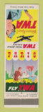 Matchbook Cover - TWA Airlines Paris France