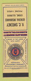 Matchbook Cover - VC Sweeney Insurance Cisne IL