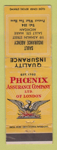 Matchbook Cover - Sault Isnurance Agency Sault Ste Marie MI WEAR