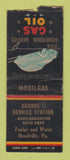Matchbook Cover - George's Service mobil oil gas Meadville BOBTAIL WEAR