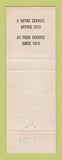 Matchbook Cover - Candian Structural Steel Works Montreal QC