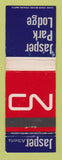 Matchbook Cover - CN Canadian National Railroad Jasper Park Lodge AB WEAR
