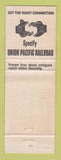 Matchbook Cover - Union Pacific Railroad WEAR