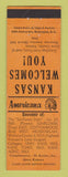 Matchbook Cover - M Kaiser Insurance Gove KS Perkins Americana ORANGE