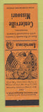 Matchbook Cover - Centerville MO Civil War Perkins Americana ORANGE