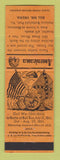 Matchbook Cover - Bull Run VA Civil War Perkins Americana ORANGE