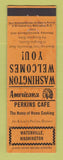 Matchbook Cover - Perkins Cafe Waterville WA Perkins Americana ORANGE