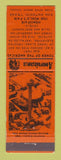 Matchbook Cover - 1968 World's Fair San Antonio TX Perkins Americana ORANGE