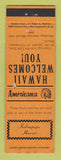Matchbook Cover - Kalaupapa Hawaii Perkins Americana ORANGE