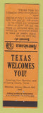 Matchbook Cover - Hopper's Oil Well Loving County TX Perkins Americana ORANGE