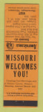 Matchbook Cover - Hermitage MO Perkins Americana ORANGE