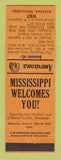 Matchbook Cover - RM Stephens Ashland MS Perkins Americana ORANGE