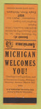 Matchbook Cover - Blight's Sons Eagle River MI Perkins Americana ORANGE
