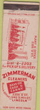 Matchbook Cover - Zimmerman Dry Cleaners Lincoln NE