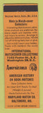 Matchbook Cover - Maryland Match Baltimore MD Perkins Americana ORANGE