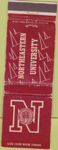 Matchbook Cover - Northeastern University Boston MA