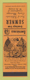Matchbook Cover - Sumner MS Civil War Perkins Americana ORANGE
