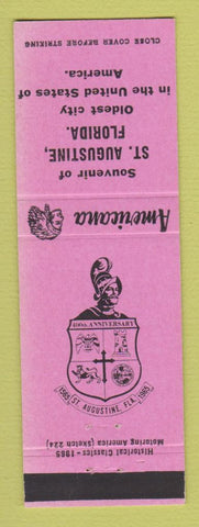 Matchbook Cover - St Augustine FL 1965 Perkins Americana PINK