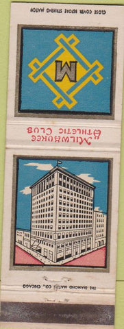 Matchbook Cover - Milwakee Athletic Club WI