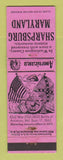 Matchbook Cover - Sharpsburg MD Civil War WEAR Perkins Americana PINK