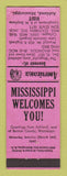 Matchbook Cover - RM Stephens Ashland MS Perkins Americana PINK