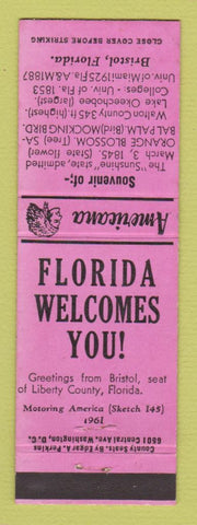 Matchbook Cover - Bristol FL Perkins Americana PINK