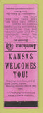 Matchbook Cover - M Kaiser Insurance Gove KS Perkins Americana PINK