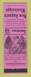Matchbook Cover - New Augusta MS Civil War Perkins Americana PINK