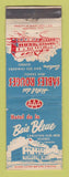Matchbook Cover - Hotel De La Baie Bleue Carleton Sur Mer QC