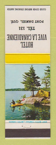 Matchbook Cover - Hotel Vive La Canadienne Port Daniel QC