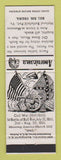 Matchbook Cover - Bull Run VA Civil War Perkins Americana WHITE