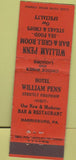 Matchbook Cover - William Penn Bar  and  Grill Harrisburg PA