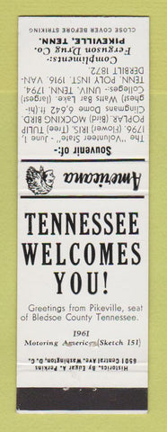 Matchbook Cover - Ferguson Drug Pikeville TN  WEAR Perkins Americana WHITE
