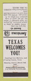 Matchbook Cover - Hopper's Oil Well Loving County TX Perkins Americana WHITE