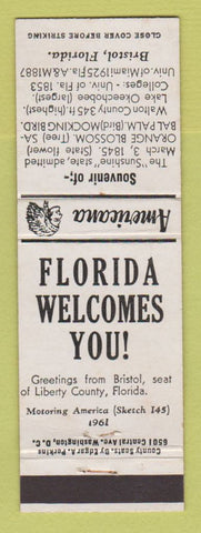 Matchbook Cover - Bristol FL Perkins Americana WHITE