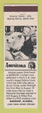 Matchbook Cover - Barrow AK Puppy WEAR Perkins Americana WHITE